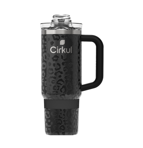 Limited Edition: 30oz. Black Leopard Travel StrawSip™ Tumbler