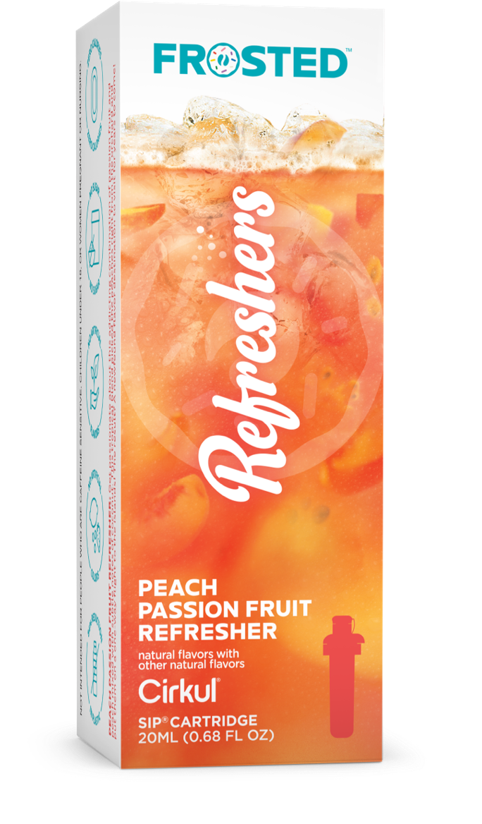 Frosted Peach Passion Fruit Refresher