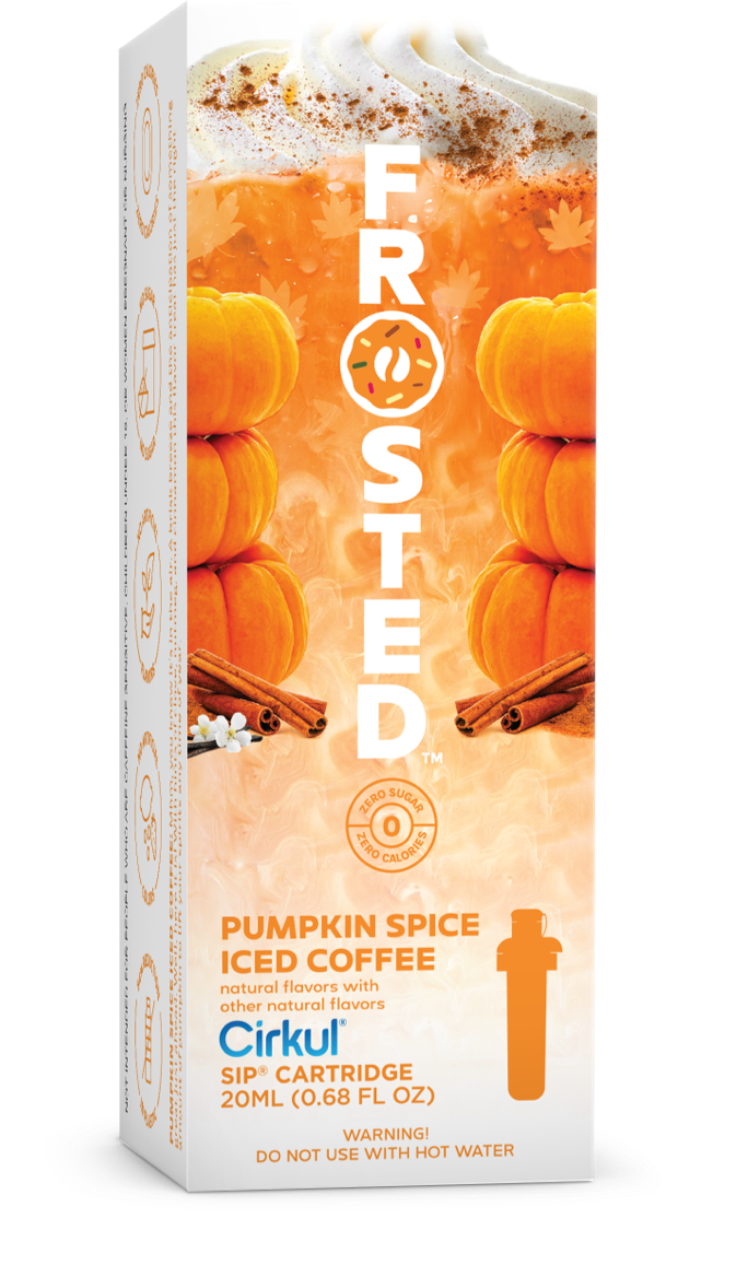 Frosted Pumpkin Spice Iced Coffee