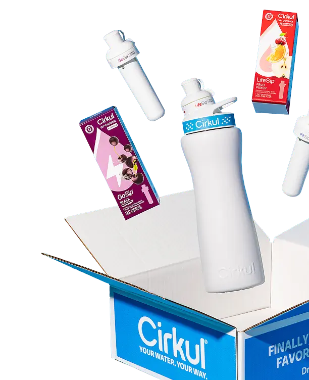 Box with products