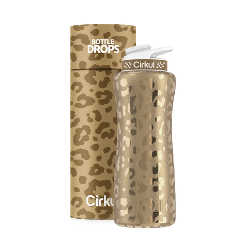 Limited Edition: Gold Leopard 32oz. Stainless Steel Bottle & Lid