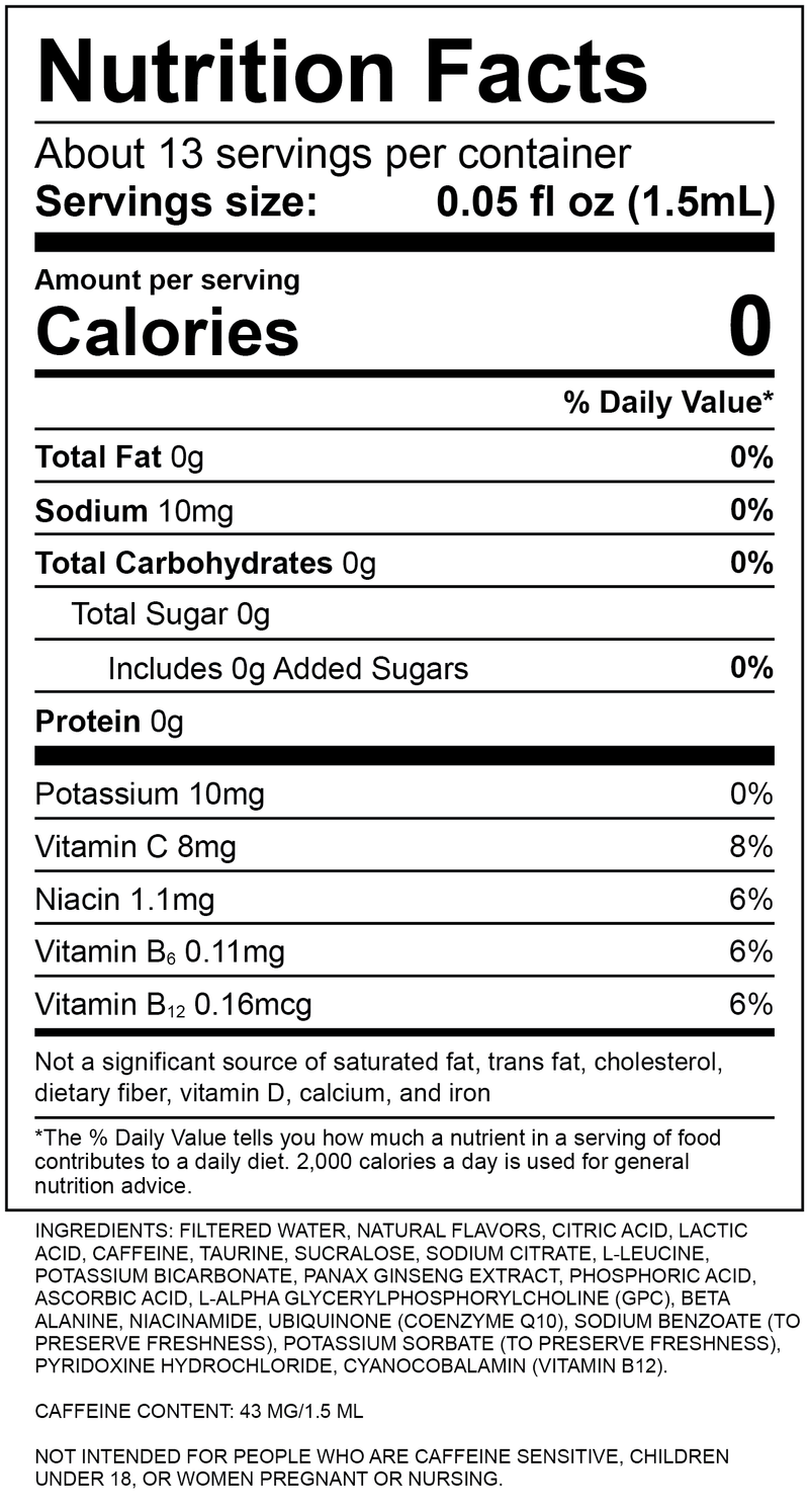 Nutrition Facts & Ingredients