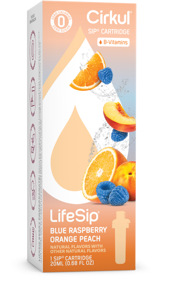 LifeSip Blue Raspberry Orange Peach Sip