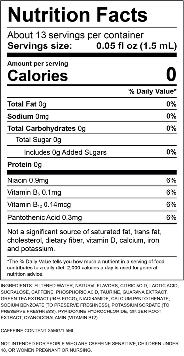 Strawberry Kiwi Nutrition Label