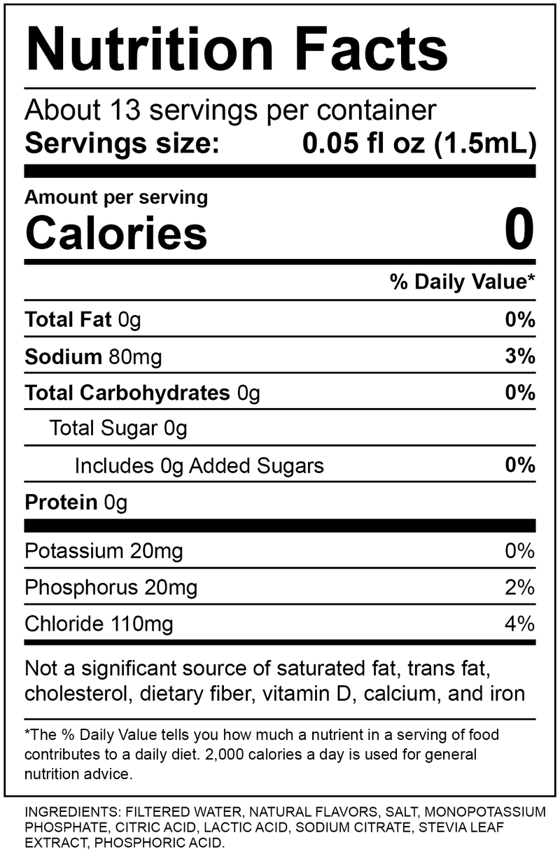 Nutrition Facts & Ingredients
