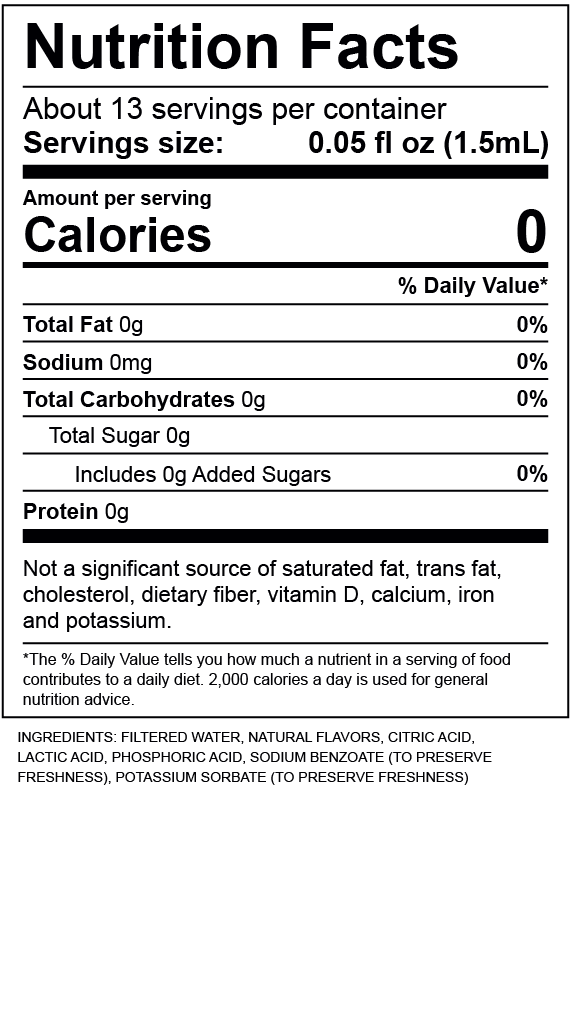 Apple Nutrition Label