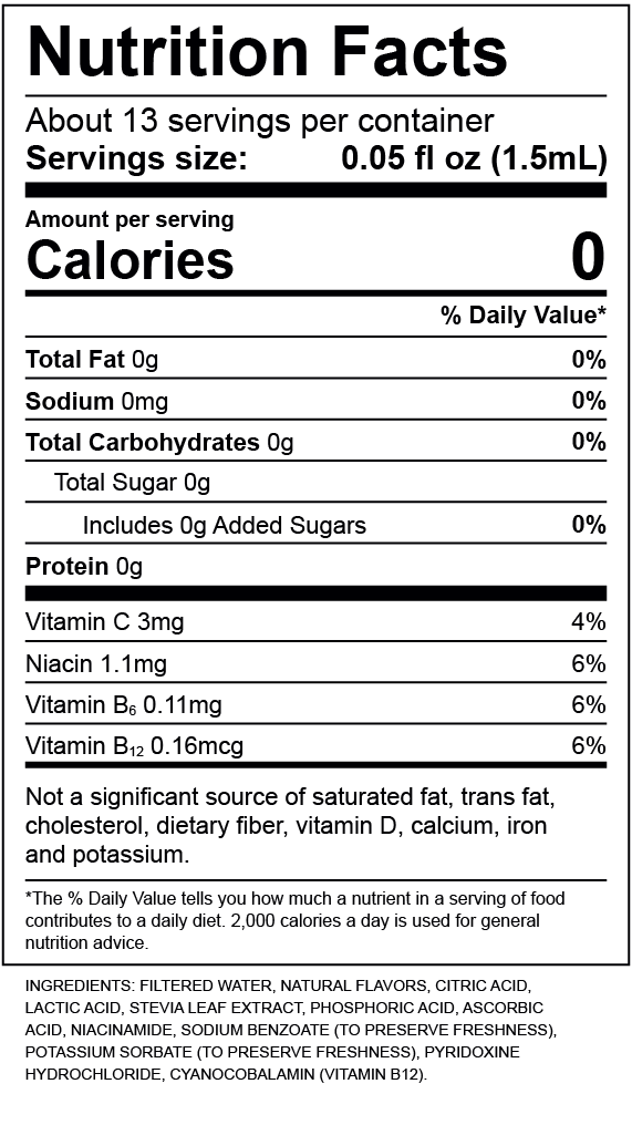 Clementine Nutrition Label