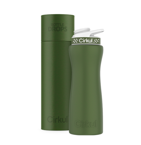 Limited Edition: Matte Dark Green 22oz. Stainless Steel Bottle & Lid